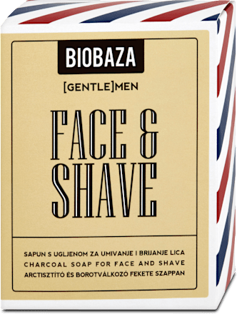 Face & shave sapun za umivanje i brijanje s ugljenom  Biobaza