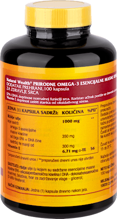 Prirodne Omega-3 esencijalne masne kiseline Natural Wealth