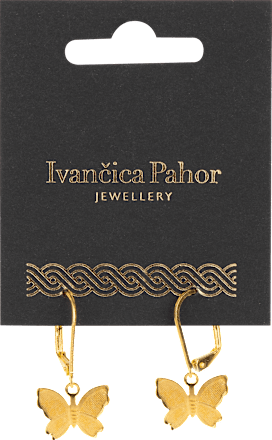 Naušnice – leptir, zlatne Ivančica Pahor