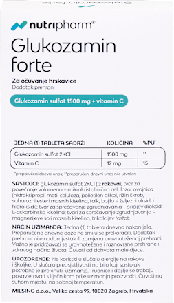 Glukozamin forte za očuvanje hrskavice nutripharm