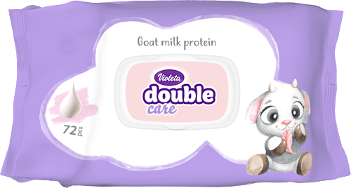 double care vlažne maramice – kozije mlijeko Violeta