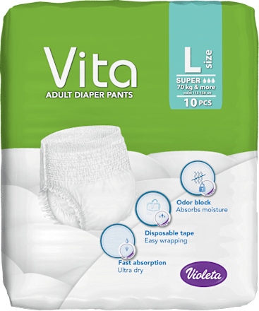 Vita pelene - gaćice za odrasle - L Violeta