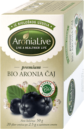 Bio Aronia čaj, 20 vrećica AroniaLive
