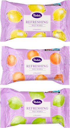 Refreshing vlažne maramice Citrus Violeta