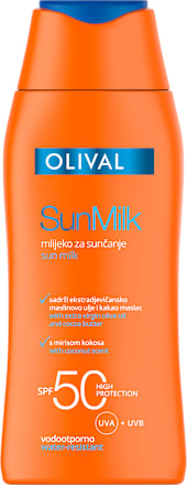 SunMilk mleko za zaštitu od sunca, SPF 50 OLIVAL