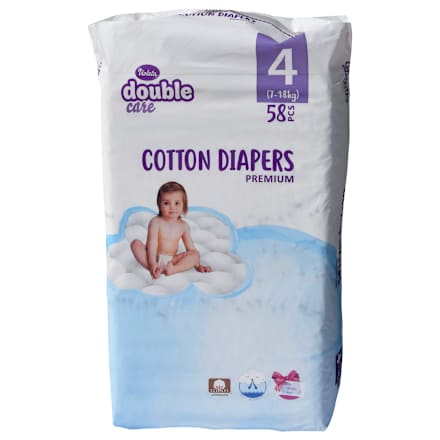 double care Cotton Premium pelene za bebe vel. 4 (8 - 14 kg) Violeta