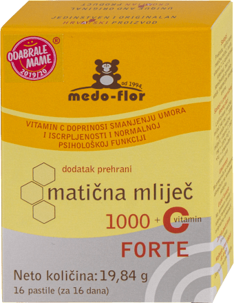 Matična mliječ 1000 + vitamin C forte medo-flor