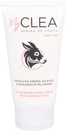 Hranjiva krema za ruke s magarećim mlijekom Cléa