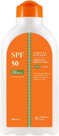 Losion za sunčanje, SPF 50 ZORINA mast