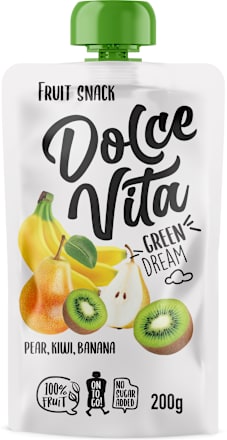 Green Dreams voćni snack - kruška, kivi i banana Dolce Vita