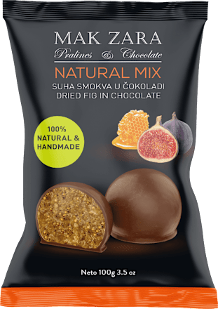 Natural Mix suha smokva u čokoladi Mak Zara
