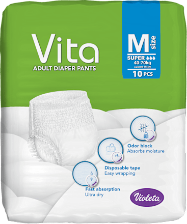 Vita pelene - gaćice za odrasle - M Violeta