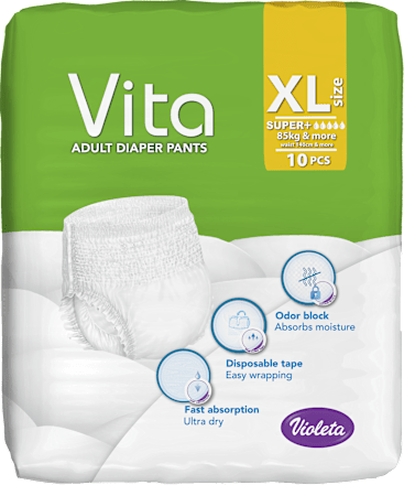 Vita pelene - gaćice za odrasle - XL super Violeta