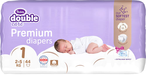 Cotton Premium pelene newborn (2 - 5 kg) Violeta