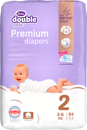 Double Care Premium pelene veličina 2 (3 - 6 kg.) Violeta