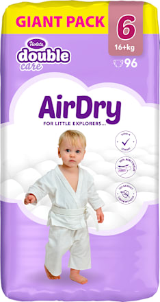 double care pelene AirDry GIANT PACK veličina 6 (16+ kg) Violeta