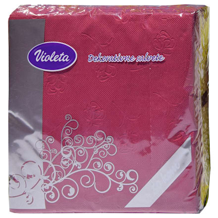 Dekorativne salvete - boja vina Violeta