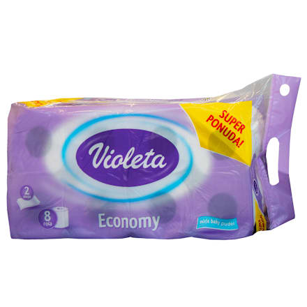 Economy toaletni papir 2 - slojni,113 listića Violeta