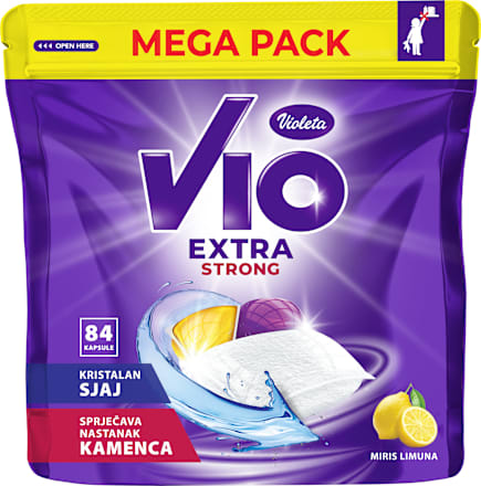 VIO Extra Strong kapsule za pranje suđa - miris limuna Violeta VIO