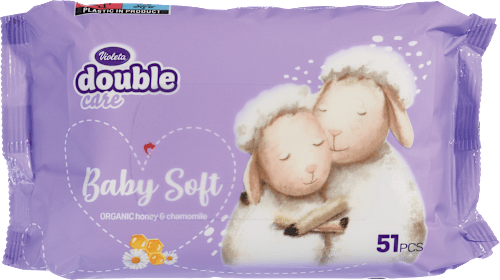 Vlažni robčki Baby Soft  Violeta