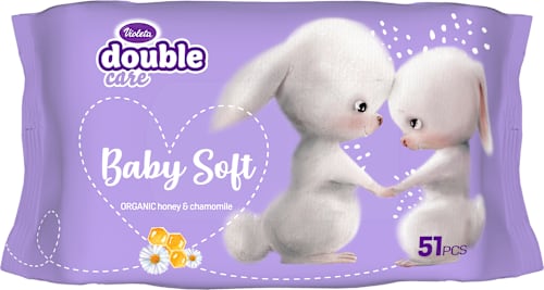 Vlažni robčki Baby Soft  Violeta