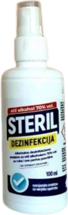 Sredstvo za dezinfekciju s 70 % alkohola Steril