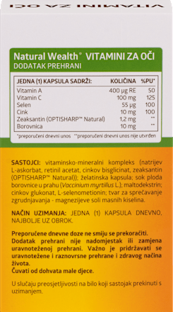 Vitamini za oči Natural Wealth