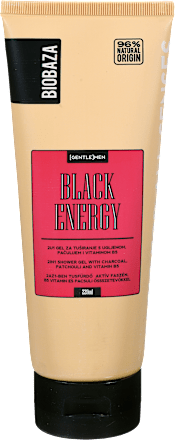 MEN BLACK ENERGY gel za tuširanje i pranje kose Biobaza