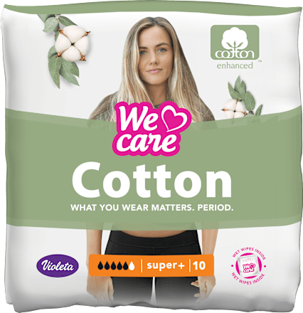 Absorbante super plus din bumbac We care