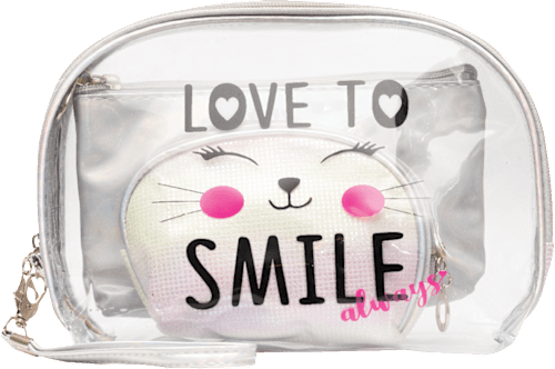 Neseser 3u1 Love to Smile Lampone