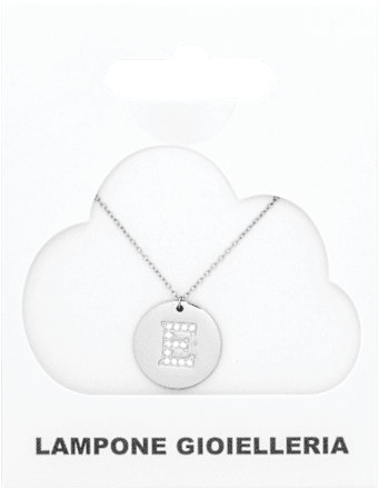 Ogrlica slovo E - Silver Lampone