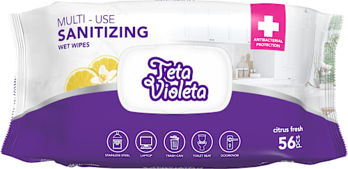 Višenamjenske maramice za dezinfekciju – limun Violeta