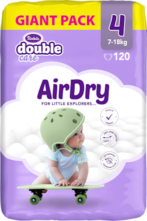 double care AirDry Giant pelene 4 maxi (7 – 18 kg) Violeta