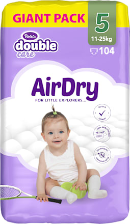 double care AirDry Giant pelene 5 junior (11 – 25 kg) Violeta