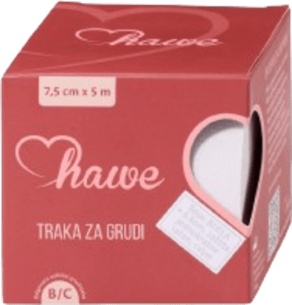 Traka za grudi sa zaštitom za bradavice – bijela hawe