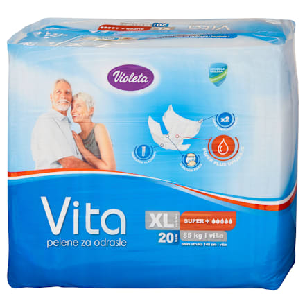 Vita pelene za odrasle - XL super plus Violeta
