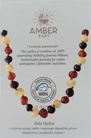 Ćilibar ogrlica - mix Amber
