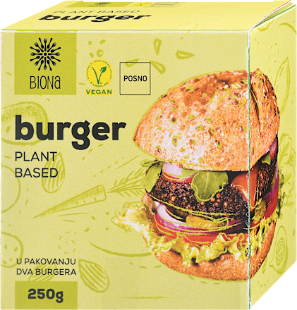 Veganski burger BIONA