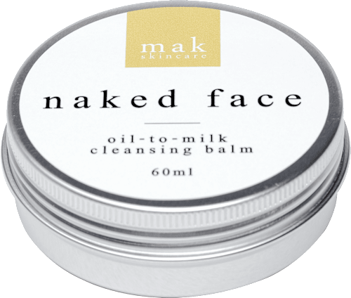 naked face oil-to-milk cleansing balm mak skincare