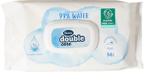 double care vlažne maramice – 99 % voda Violeta