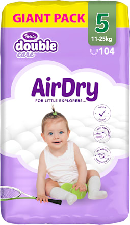 double care pelene AirDry GIANT PACK veličina 5 (11-25kg) Violeta