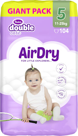 double care pelene AirDry GIANT PACK veličina 5 (11-25kg) Violeta
