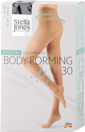 punčochové kalhoty Body Forming 30DEN, velikost L 46-48, černé Stella Jones