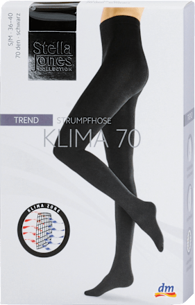 Trend Strumpfhose Klima schwarz, 70 DEN, 36-40 Stella Jones