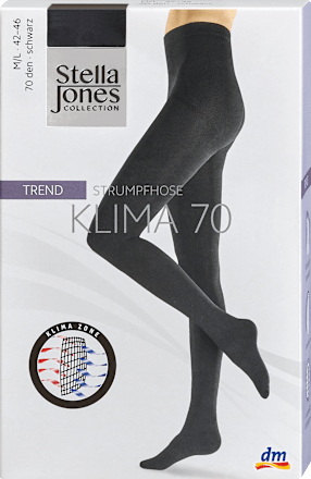 Klimas. Strumpfhose schwarz DEN 70, Gr. 42-46 Stella Jones