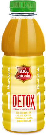 DETOX 1 hladno cijeđeni sok Kuća Prirode