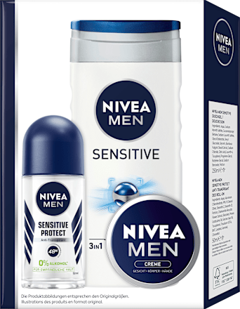 Geschenkset Active Sensitive 3tlg NIVEA MEN