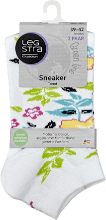 dámské ponožky Sneaker Trend Hibiskus, velikost 39-42, 2 páry Legstra