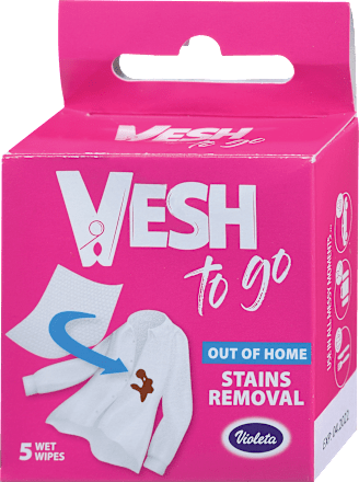 Vesh to go vlažne maramice - za uklanjanje fleka Violeta