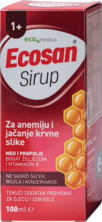 Ecosan sirup za anemiju i jačanje krvne slike eco medico